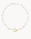 Choker Champagne con perlas naturales