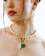 Charm heart Malaquita