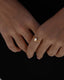 Anillo de diamante en zircón Delicado